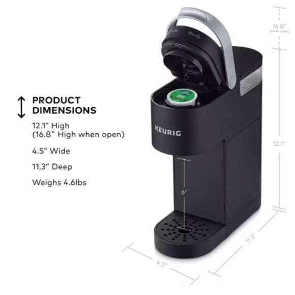 NIB New Black Keurig K-Mini Single-Serve K-Cup Pod Coffee Maker. Compact Kitchen - Picture 3 of 16